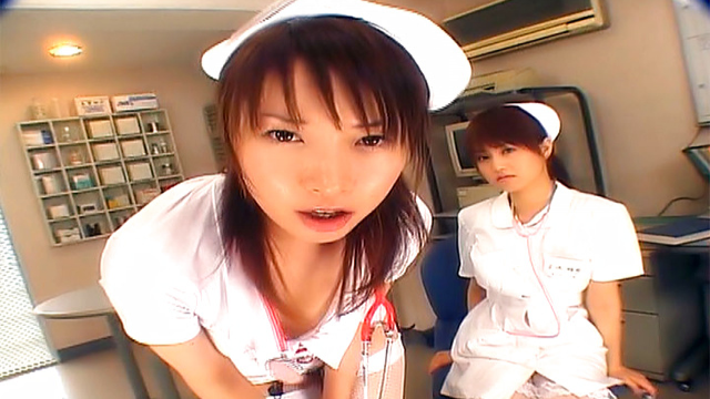 Japanese AV Models in nurse uniforms in wild foursome - Server 2