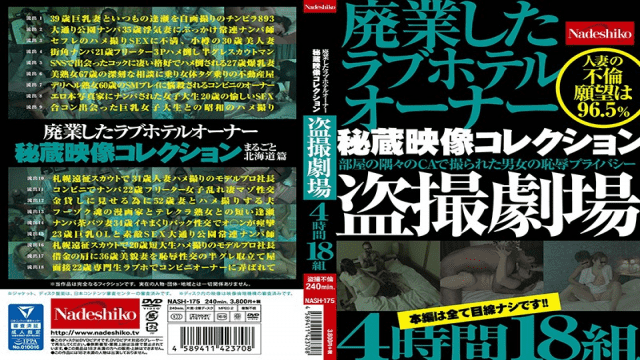 FHD Nadeshiko NASH-175 Love Hotel Owner Treasured Video Collection Closed Business Voyeur Theater 4 Hours 18 Pairs - Server 1